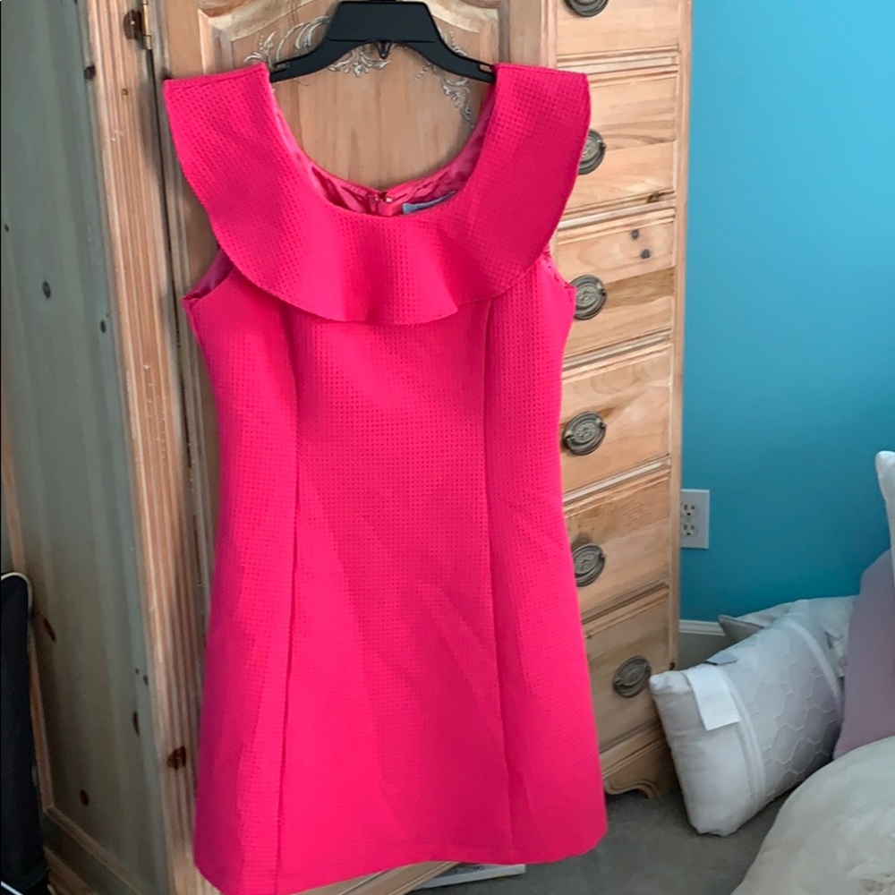 Pink waffle dress